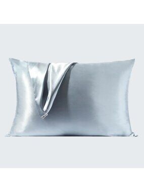 Kitsch Satin Pillowcase in Haze Blue